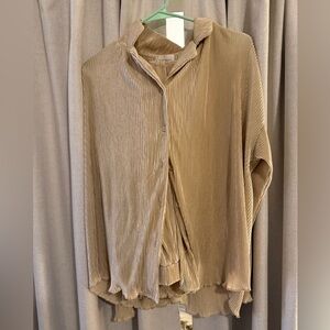 Bohme Pleated Satin Loungewear Set M/L